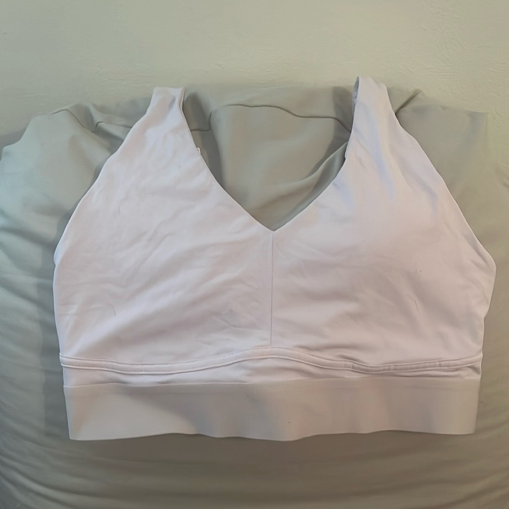Pale Pink Fabletics Sports Bra